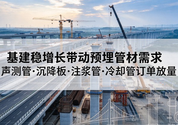 乐安基建稳增长带动预埋监测管材需求，声测管、沉降板、注浆管订单持续放量