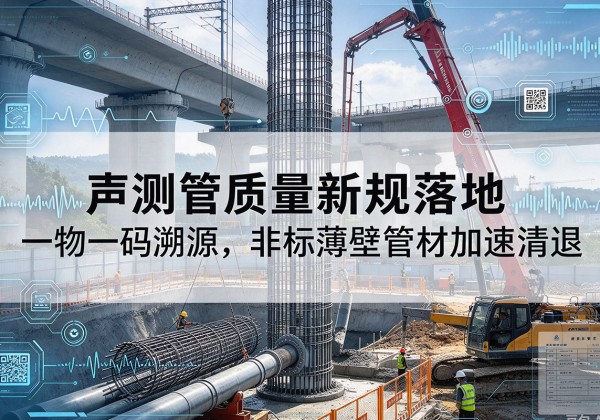 乐安声测管质量新规落地，一物一码溯源，非标薄壁管材加速清退